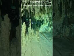 NEEDLES ROOM! Tiny stalactytes and tight passages! #ghostdiversvideos #cavediving #sidemount