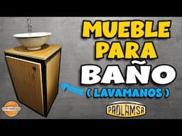 🧴MUEBLE Para BAÑO Con HERRERÍA y MELAMINA 🪞