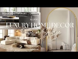 NEW Amazon Home Designer Luxury Inspired | Modern & Cozy | DIY Decor KITCHEN & LIVING ROOM IDEAS