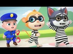 Baby Police Chase Thief | 👮‍♂ Stranger In Prison | Leo Nursery Rhymes