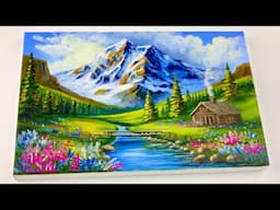 Acrylic Painting Tutorial: Create a Stunning Mountain Landscape