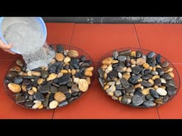 Great Ideas From Pebbles Mosai And Cement- DIY Coffee Table, Flower Pots For The Garden