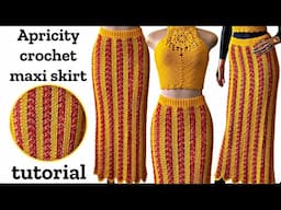 Apricity crochet maxi skirt tutorial