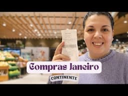 Primeiras compras de supermercado do ano! Quanto gastei? Compras no Continente