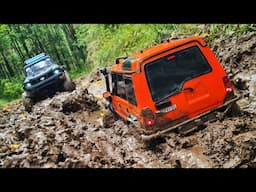 PATROL вытащил Discovery, но в итоге ЗАСЕЛИ в грязи оба!!! ... RC OFFRoad 4x4