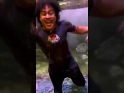 *ARRESTED* Idiot jumps in to aquarium.    #aquarium #fishtank