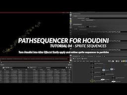 PathSequencer for Houdini - Basics04 -  Sprite sequences on particles? Easy!