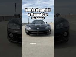 Do you know how to downshift a manual car? #automobile #dodge #manualcar