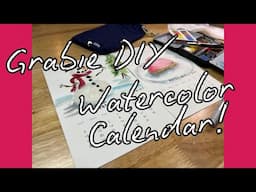 Paint February With Me! The @grabieofficial  DIY Watercolor Calendar Month 2