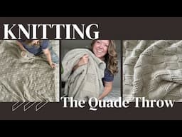 Easy Beginner Knit Blanket Pattern and Tutorial, Quade Throw Video Tutorial