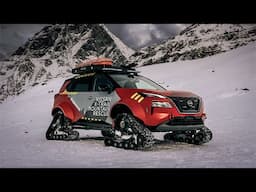 Nissan X Trail Mountain Rescue de kracht van e 4ORCE in de sneeuw