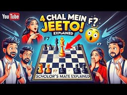 4 चाल में शतरंज जीतें! | 4 Moves Mein Shatranj Chess Jeeto! Scholar's Mate Strategy