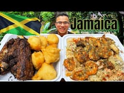 Jamaican Rasta Pasta, Jerk Chicken, Jerk Pork, Jerk Shrimp, Festival Recipe