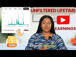 How Much YouTube Paid Me After 5 Years As a Content Creator | Lifetime Earnings on YouTube