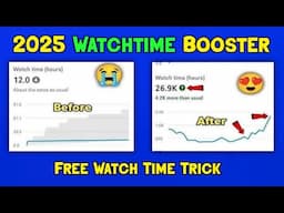 😳2025 - How To Complete 4000 Watchtime On YouTube - Watchtime Software - watch time kaise badhaye