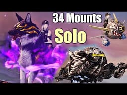 34 FFXIV Mounts You Can Farm SOLO | Dragons, Wolves, Bathtubs etc.