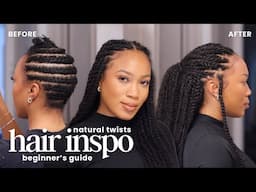 Natural Twists for HEALTHY Natural Hair #minitwists #hairstyles