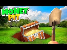 I Dug A MASSIVE Hole To Become Rich - A Game About Digging A Hole