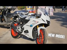 2025 Yamaha R15 V4.0 White Colour Detail Review