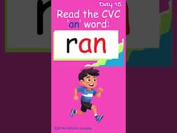 Day 15#CVC-an-words-Consonant & Vowel consonant blends shorts #Made Easy Learn 30 sec for kids