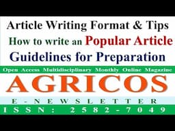 How to Write an Article |Article Writing Format and Tips|Example|Popular Article for Online Magazine