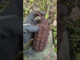 Нашли растяжку в лесу, раскопки по войне #metaldetecting  #раскопки