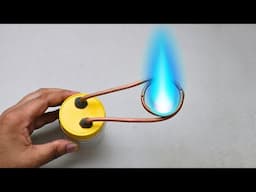 How to make a Mini heating stove. Free energy to heat your home. Great idea