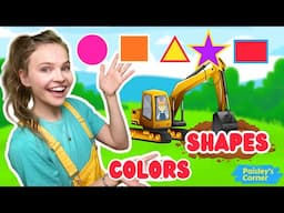 Baby & Toddler Learning Video - Learn Colors, Shapes, Counting & First Words | Clean up for Toddlers