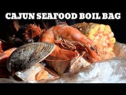 King Crab Cajun Seafood Boil Recipe in an Oven Bag (with Side of Garlic Bread)