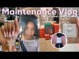 WINTER MAINTENANCE VLOG (NAILS, PEDICURE, SHOPPING, AND WRAPPING GIFTS)