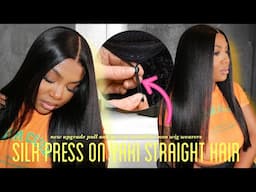 PERFECT BLOW OUT SILK  PRESS ON YAKI HAIR! GET NATURAL RESULTS UNDER 10 MINUTES ft. Nadula