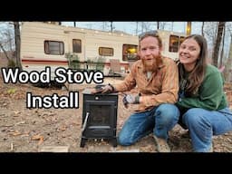 Installing a Wood Stove in our OFF-GRID Camper