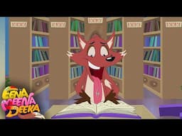 Library: Where the Fox Checks Out Chickens! 🦊🐔📖 | Eena Meena Deeka | Videos for kids