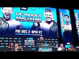 ONE on Prime Video 5 Presscon: Reinier De Ridder vs. Anatoly Malykhin (2 of 2) | 30 Nov 2022