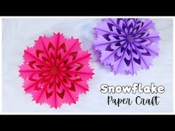 Paper Snowflake | Paper Decoration | Christmas Craft Ideas