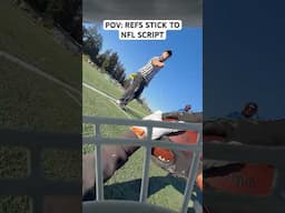 POV: REFS STICK TO NFL SCRIPT 💀 #funny #shorts