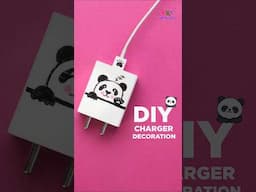 Charger Decoration l DIY charger painting l Panda drawing l #shorts#chargerdecoration  @VENTUNOART