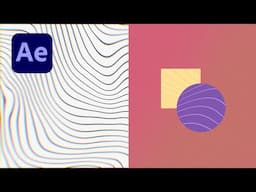 After Effects: Wavy Line Background & Texture Tutorial