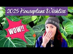 2025 Houseplant Wishlist Revealed! | Plus All the Wishlist Plants I Got in 2024