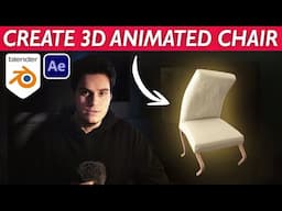 How To CREATE a 3D RUNNING CHAIR! - Blender & After Effects VFX Tutorial