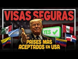 9 países LATINOS con MÁS VISAS ACEPTADAS en USA