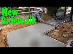 FORM POUR AND FINISH CONCRETE SIDEWALK