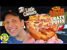 Little Caesars® Bacon & Cheese Crazy Puffs™ Review 🍕🥓🤪🥧 New Flavor! 🤩 Peep THIS Out! 🕵️‍♂️