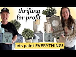 Mega Thrift Haul with Makeovers & Styling - let’s paint everything - Reselling for Profit