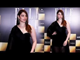 Tamannaah Bhatia SLAY In Black Dress at the 2nd Elle List Red Carpet