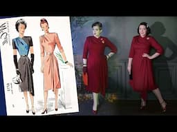 Making a 1940's Asymmetric Dress // From the Vault