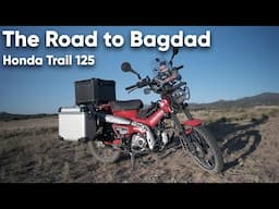 Honda Trail 125 Setup on the Road to Bagdad Arizona