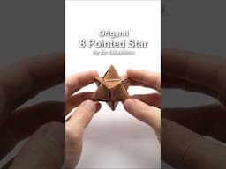 Origami 8 Pointed Star #shorts