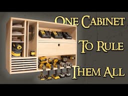 The Ultimate Drill Storage and Charging Cabinet | Plan Available