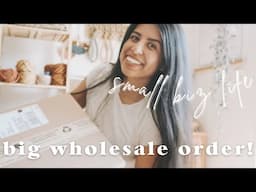 VLOG ~ watch me pack my latest wholesale order | tips on wholesale | life as an etsy seller